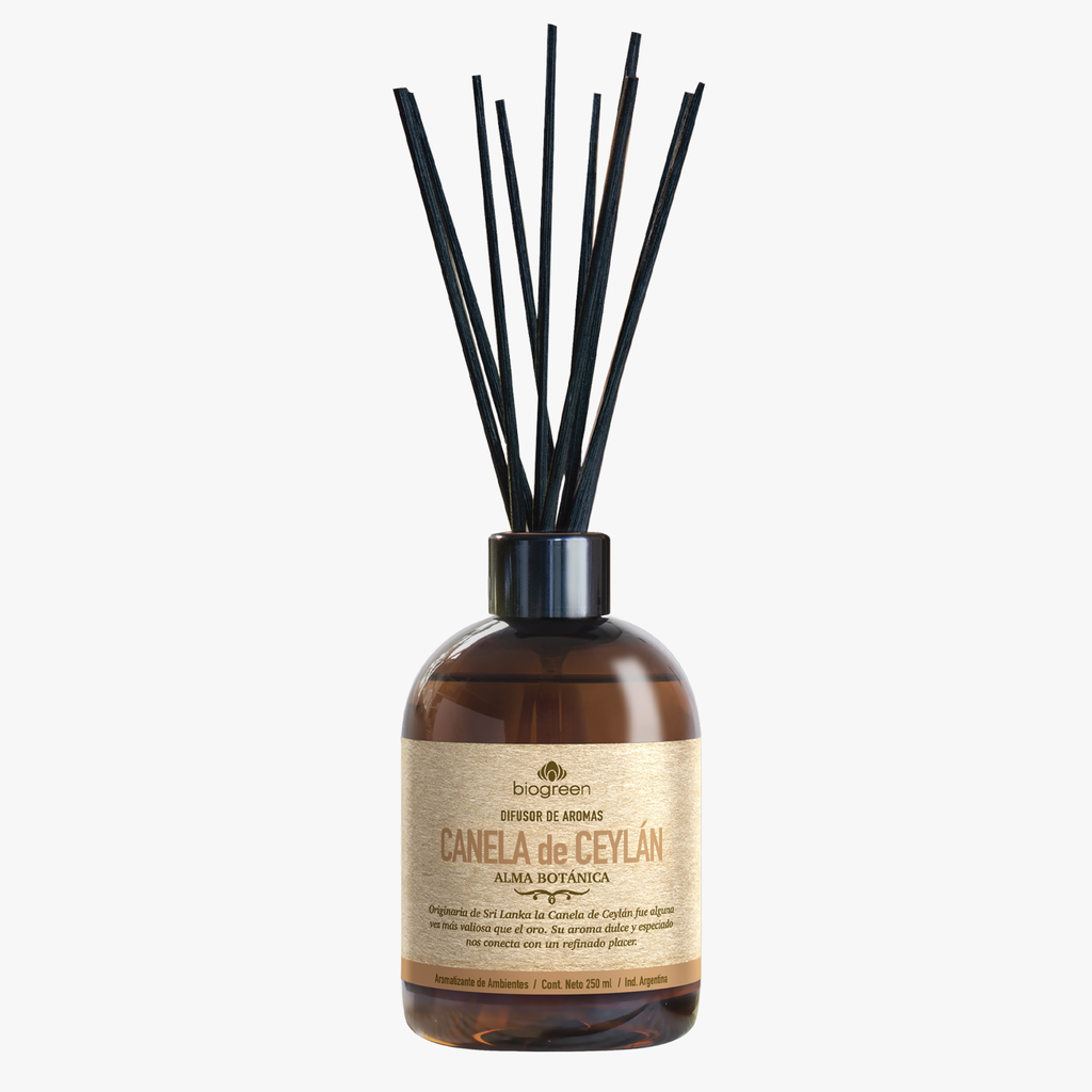 difusor de aromas alma botanica canela de ceylan 250 ml